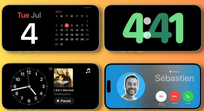 长城区苹果手机维修分享iOS17横屏充电待机显示有什么好处 