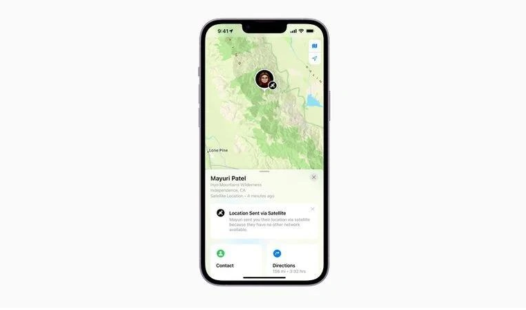 长城区苹果14维修分享iPhone14系列中 FindMy功能通过卫星分享位置方法教程 